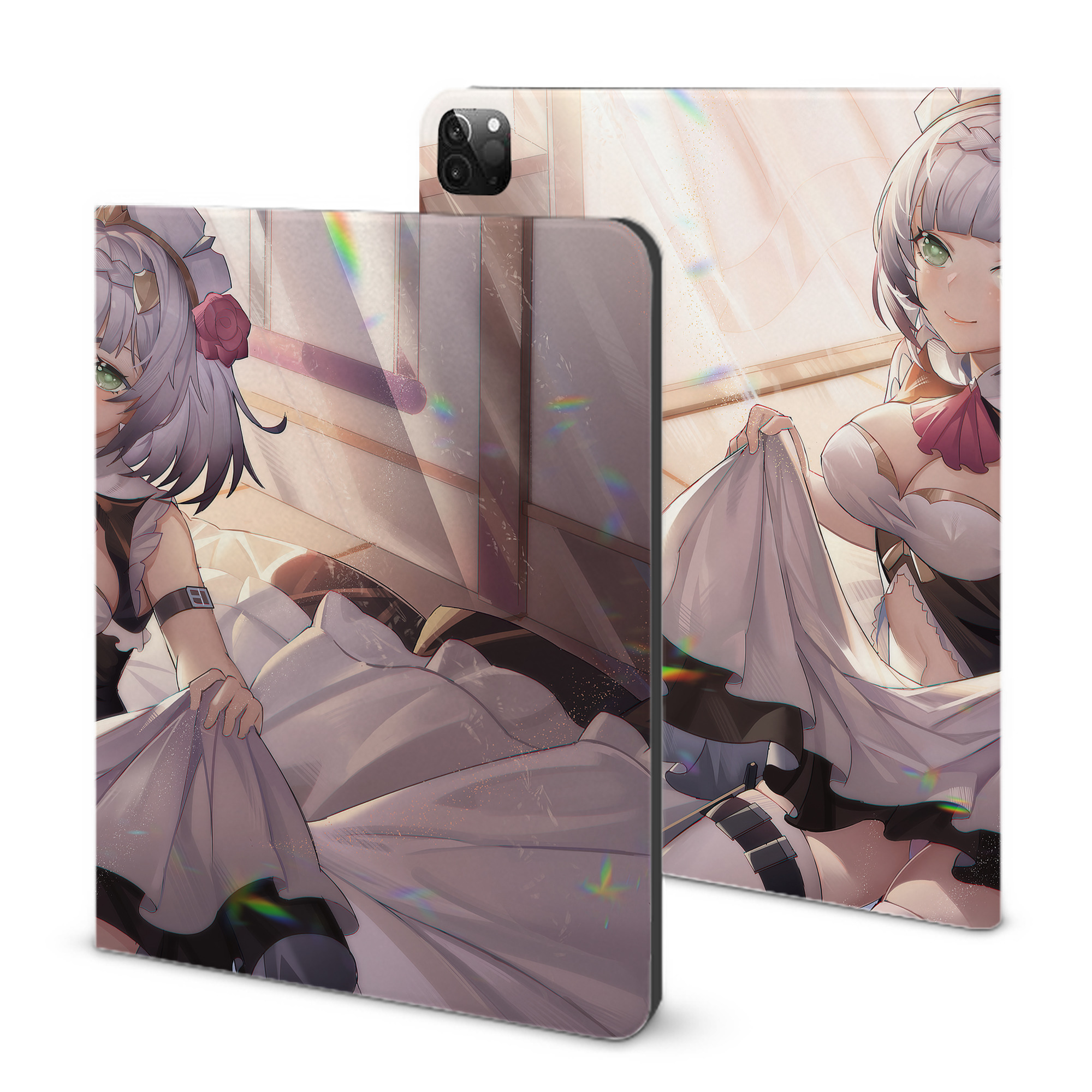 げんし神 genshin IPadケース ペンホルダー付き ブックスタイルデザイン